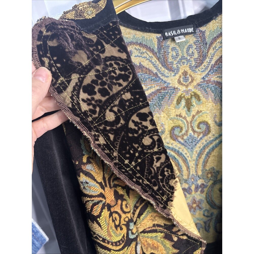 Anthropologie Basil & Maude Long Gypsy Boho Duster Size Small EUC - Picture 6 of 9